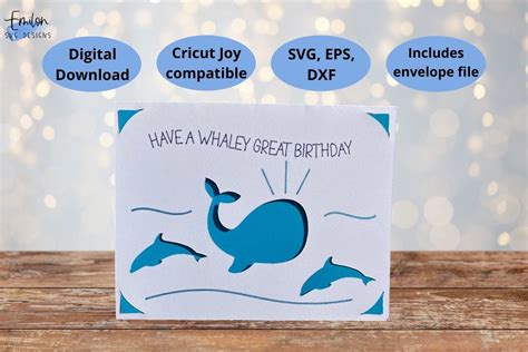 Have A Whaley Great Birthday Card Svg Graphic By Emilonsvgdesigns · Creative Fabrica