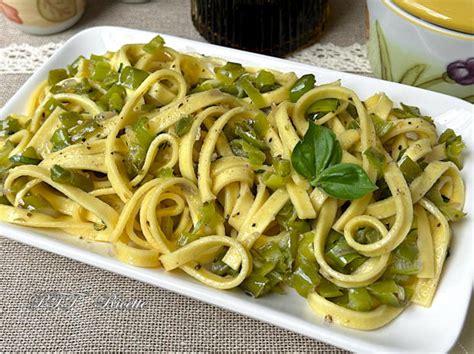 Fettuccine Con Peperoncini Verdi Dolci Ptt Ricette