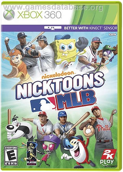 Nicktoons MLB - Microsoft Xbox 360 - Artwork - Box