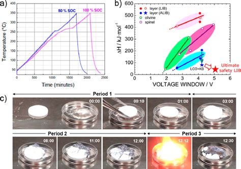 A Thermal Runaway Behavior Of Li LiFePO 4 Half Cells At 50 And 100