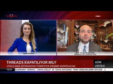 Ulusal Kanal Prof Dr Ali Murat Kırık Threads Türkiye de geçici