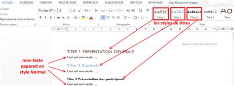 Comment Ajouter Un Titre Dans Un Document Word Coursinfo Fr