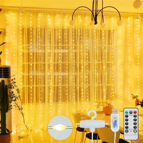 Haloy Curtain Fairy Lights Mx M Leds Usb Powered Remote