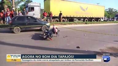 Bom dia Tapajós Passageiro de moto morre atropelado em batida