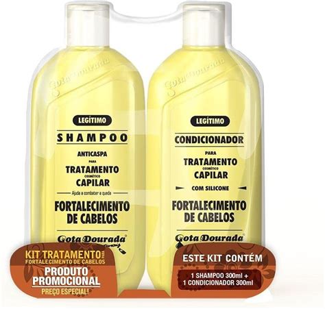 Gota Dourada Fortalecimento Shampoo Condicionador Ml Amazon Br