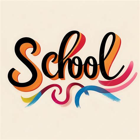 Premium Photo | A picture of a school with the word school written on it