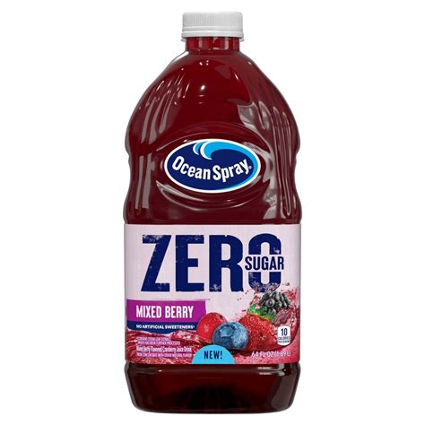 Ocean Spray Zero Sugar Mixed Berry Flavored Cranberry Juice Drink, 64