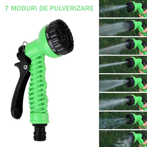 Furtun Extensibil Cu Pistol Pentru Gradina Verde M Emag Ro