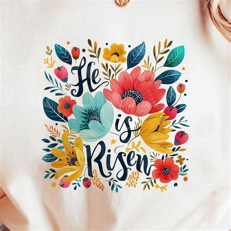 He is Risen PNG, Easter Png - Etsy