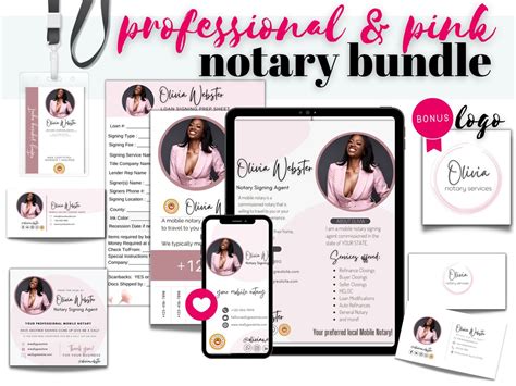 Notary Marketing Bundle Notary Branding Bundle Notary Etsy