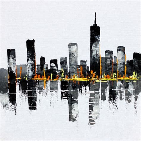 Abstract Cityscape Painting