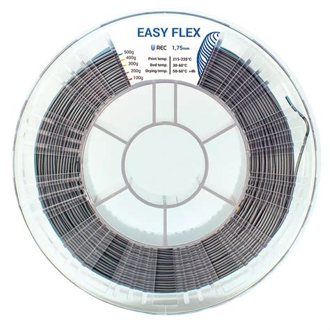 Easy Flex пластик REC 1.75мм серебристый - Studia3D