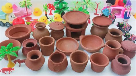 Miniature Kitchen Set Unboxing Terracotta Clay Kitchen Set Mud Pot