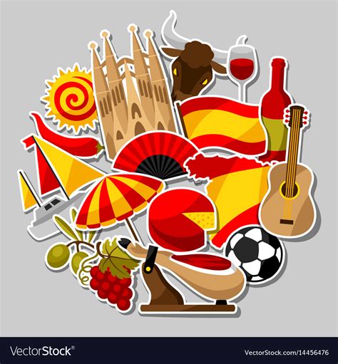 Spain background design spanish traditional Vector Image