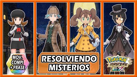 POSE De Mov Compi FRASE Resolviendo Misterios Pokemon Masters Ex