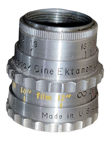 Vintage Cine Kodak Ektanon Mm Lens Medallion Movie Camera With