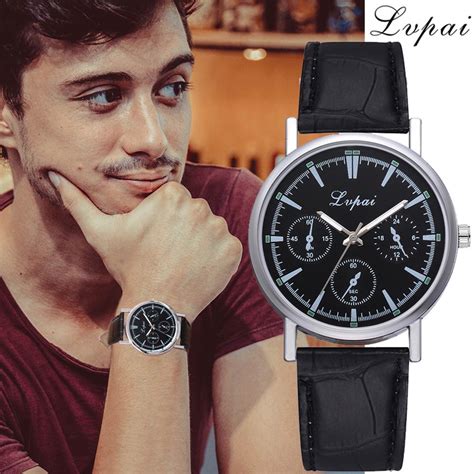 Lvpai Casual Quartz Leather Band Analog Wrist Watch Buy At A Low Prices