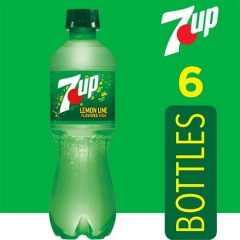 7UP Lemon Lime Caffeine Free Soda Bottles 6 Pk 16 9 Fl Oz Fred Meyer