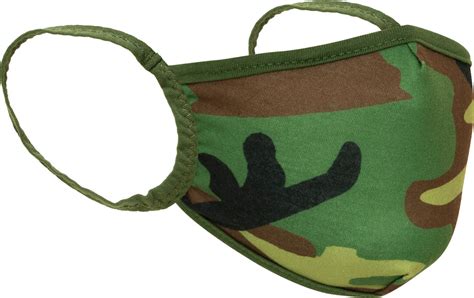 Woodland Camo Camo 3 Layer Polyester Face Mask Galaxy Army Navy