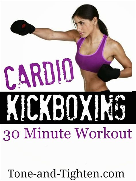 25 Minute Advanced Cardio Kickboxing Workout Tone And Tighten