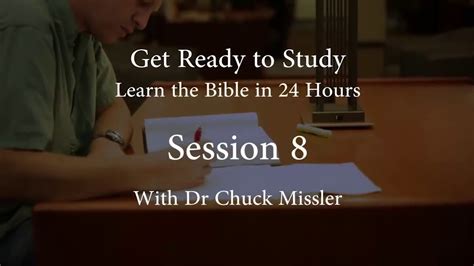 Learn The Bible In Hours Hour Dr Chuck Missler Youtube