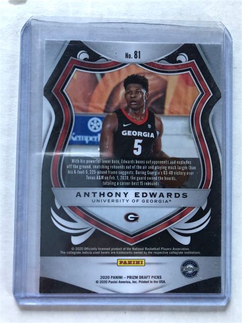 Anthony edwards rookie card psa 10 | Etsy