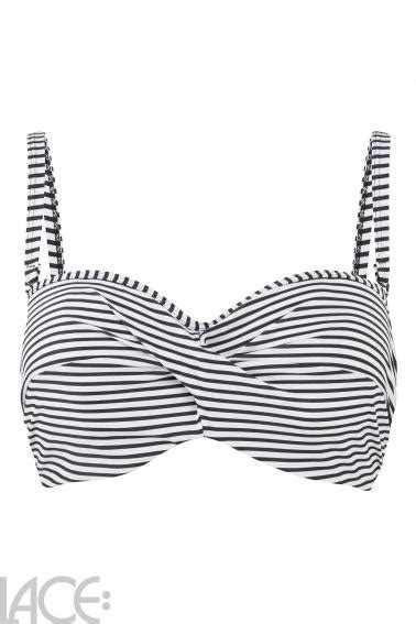 Panache Swim Anya Bandeau Bikini Top Dd G Cup Stripe Lace Lingerie
