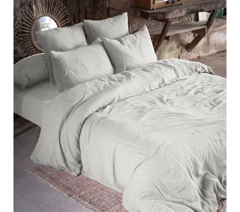 Housse De Couette Gaze De Coton Bio X Cm Gris Perle Housse De