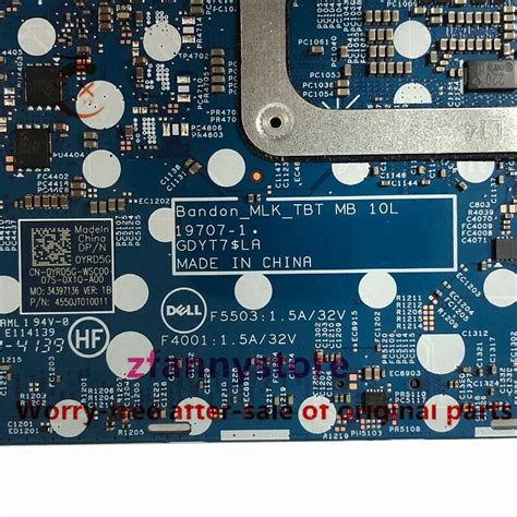 For Dell Latitude 5310 Laptop Motherboard I7 10610U 19707 1 YRD5G