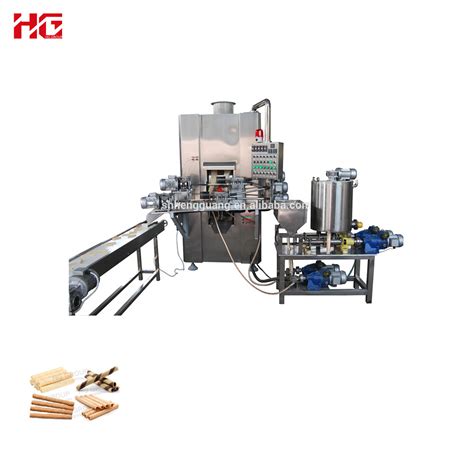 Snack Machinery Chocolate Cream Wafer Cigar Roll Making Machines