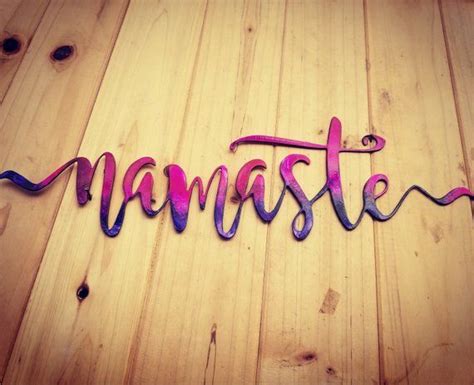 Namaste word art sign | Word art sign, Word art, Sign art