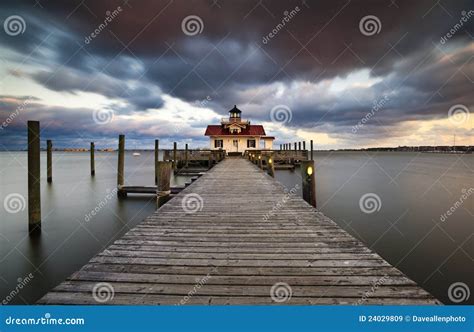 Roanoke Marshes Lighthouse Manteo NC Outer Banks Stock Image - Image of beacon, dock: 24029809