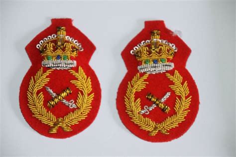 WWII BRITISH ARMY GENERAL RANK OFFICER'S SHOULDER BADGES BULLION WIRE ...