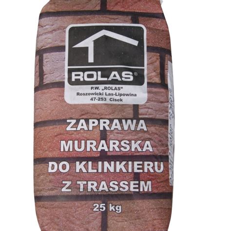 ZAPRAWA MURARSKA DO KLINKIERU Z TRASSEM SZARA 25KG Klinkier Szara