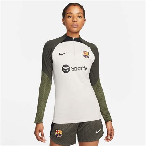 Barcelona Training Shirt Dri Fit Strike Drill Sand Sequoia Black Women