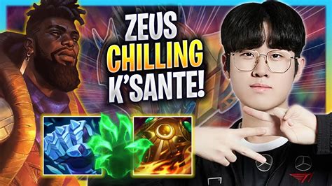 Zeus Chilling With K Sante T Zeus Plays K Sante Top Vs Malphite