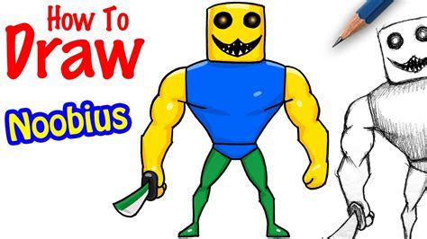 How To Draw Roblox Noob