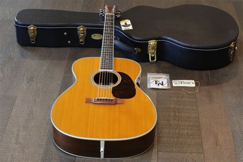 2015 Martin M 36 Natural Acoustic Jumbo Guitar Ohsc Lovies Guitars