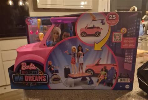 BARBIE BIG CITY Big Dreams Transforming Vehicle Playset BRAND NEW 38