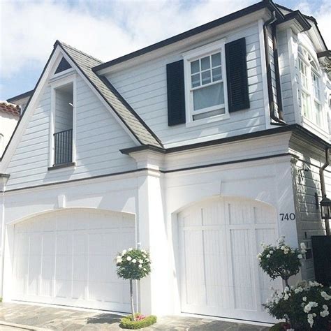 Interior Design Inspiration: White House with Black Shutters