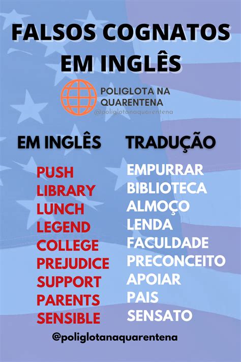 Exercícios Sobre Falsos Cognatos Em Inglês Com Gabarito