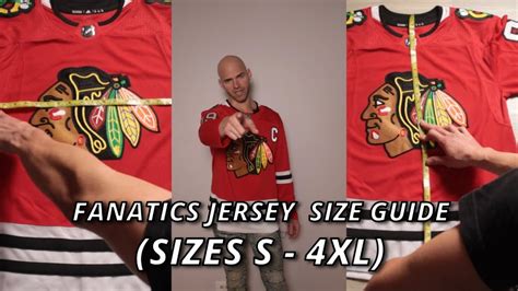 Fanatics Nhl Breakaway Jersey Size Guide Live Measurements Size S