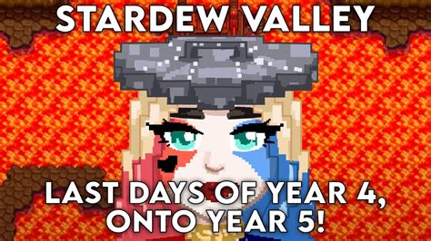 Twitch VOD Stardew Valley First Playthrough Last Days Of Year 4