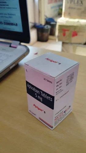 Apixaban Tablet 5 Mg At Rs 855 Box In Indore ID 2853716741797