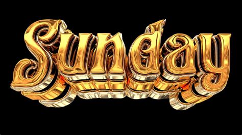 Purchase Sunday Gold Flyer Text Template For Cinema 4D 2023 R14