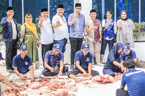 Rayakan Idul Adha H Dpw Nasdem Sumut Sembelih Ekor Sapi