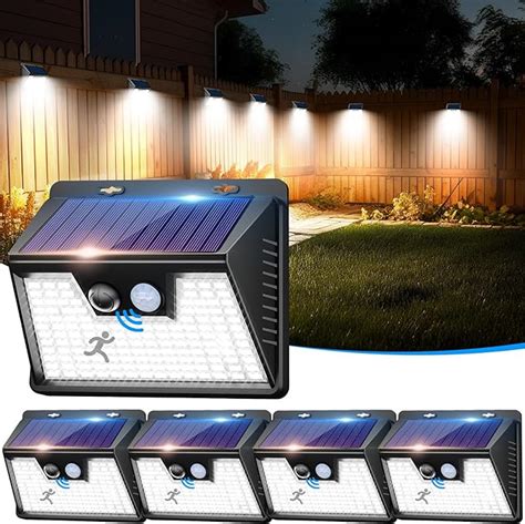 Nipify St Ck Solarlampen F R Au En Mit Bewegungsmelder Led