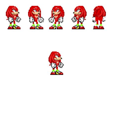 Pixilart Knuckles Spinning Sprites By Atobin0002