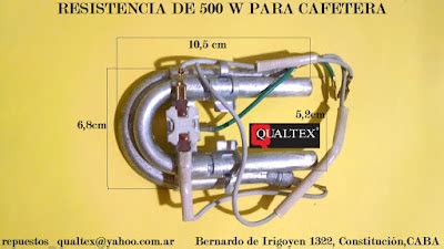 Qualtex Arg Repuestos para Electrodomésticos RESISTENCIAS PARA CAFETERAS