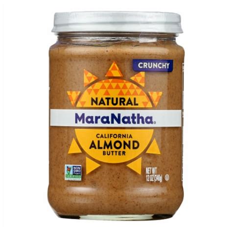 Maranatha Almond Butter No Stir Crunch Case Of 6 12 Oz 6 Pack